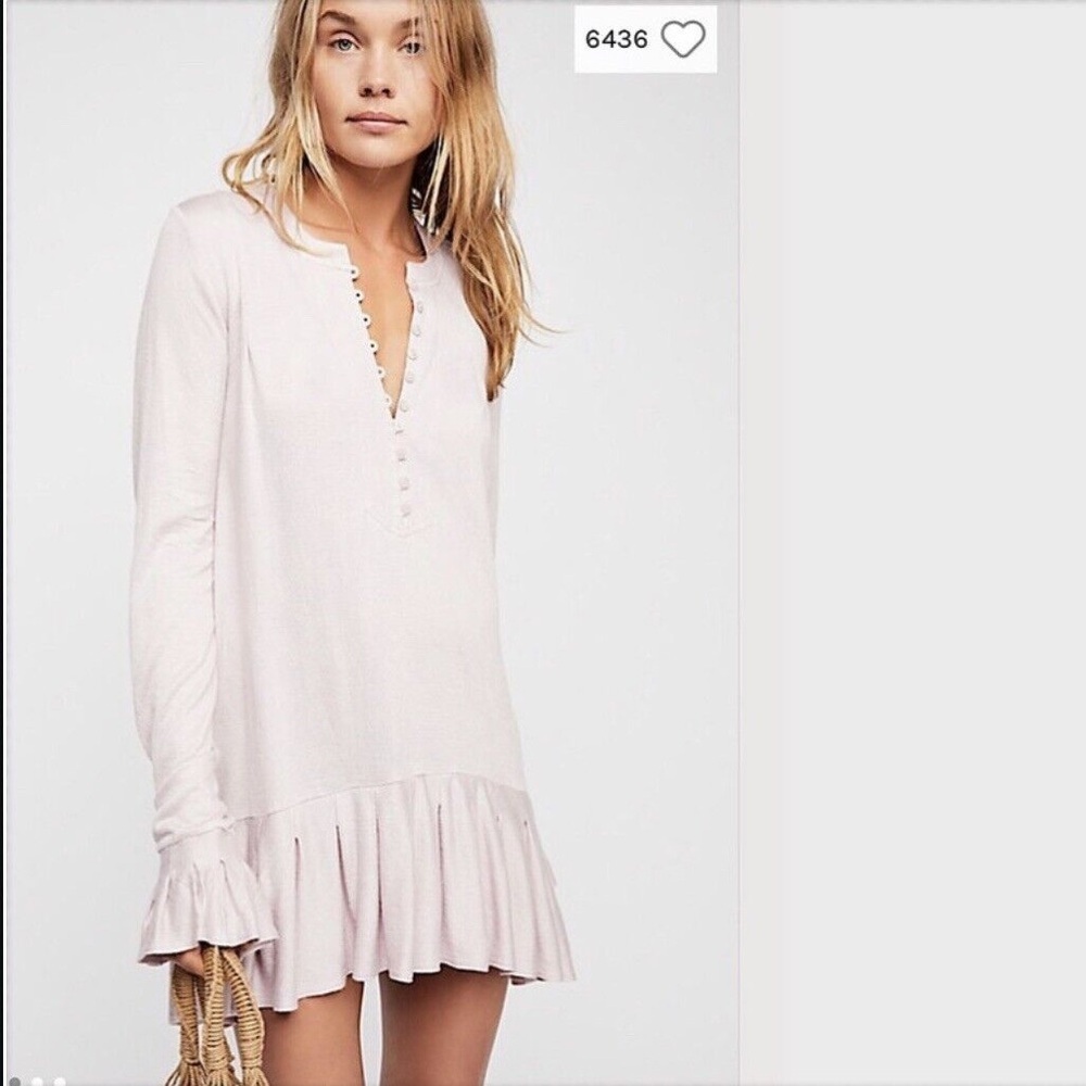 Free People Your Girl Tunic in Dusty Lavendar